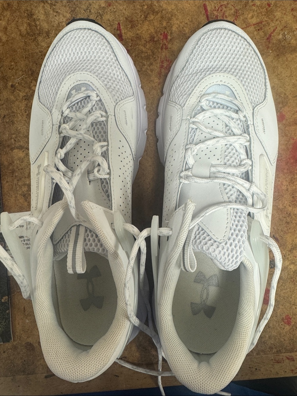 Under Armour White Men’s Mesh Athletic Sneakers